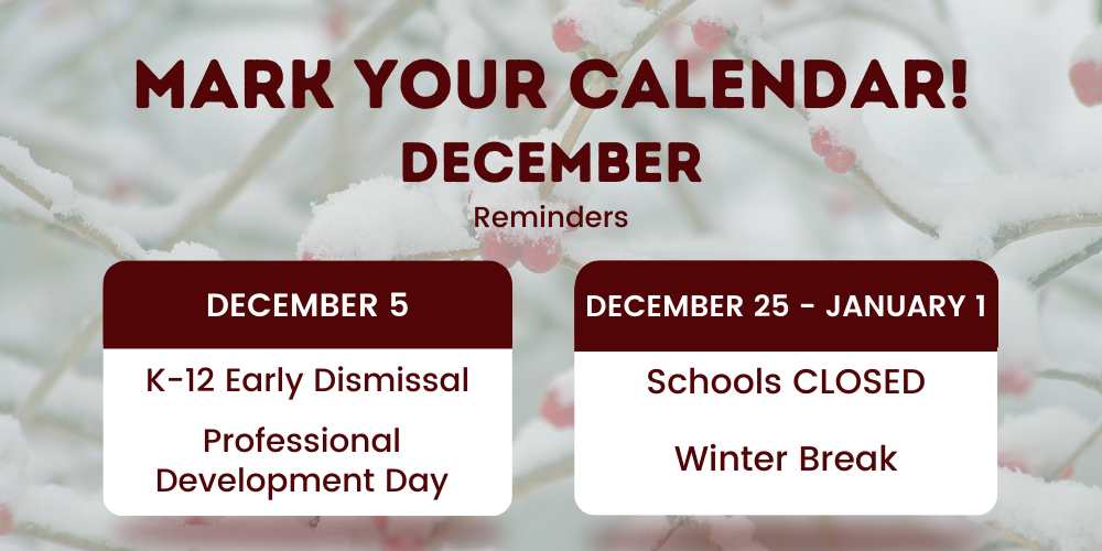 december dates