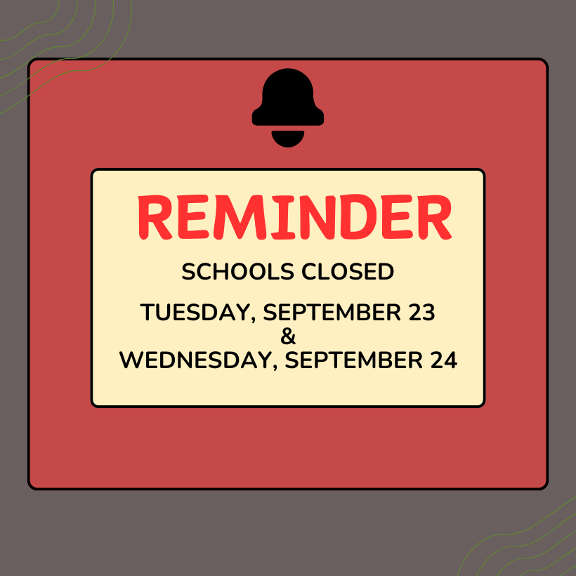 Brown and red color background with black and red text 