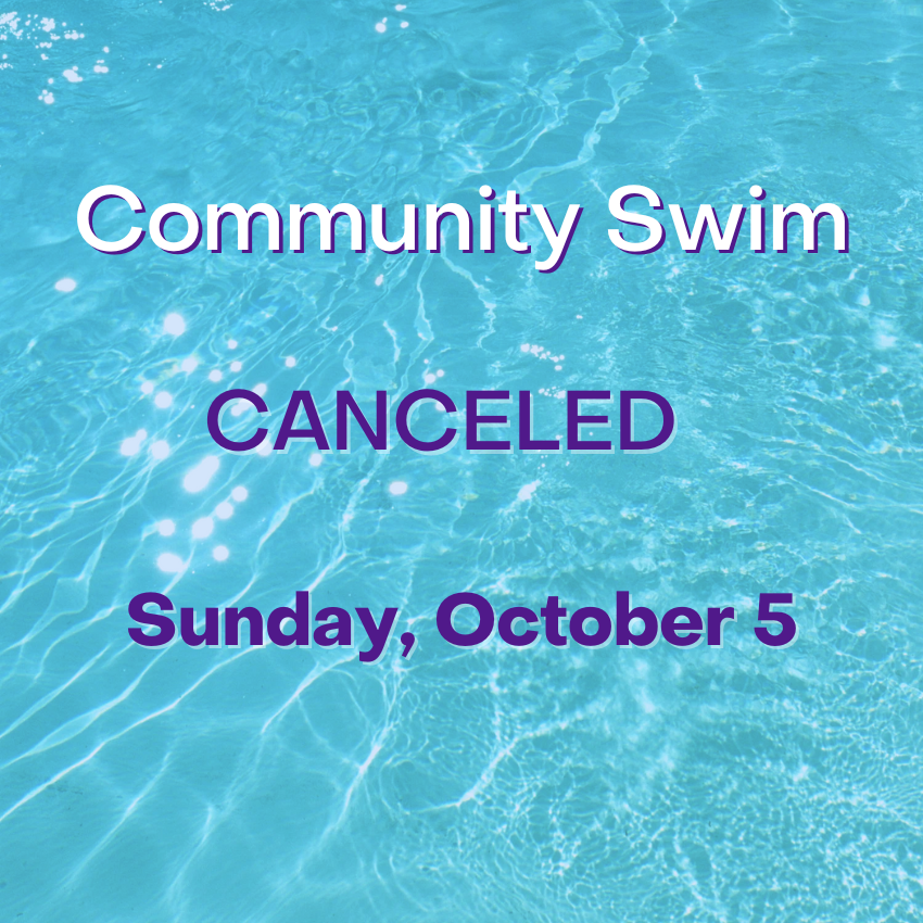 blue waters with white and purple text 