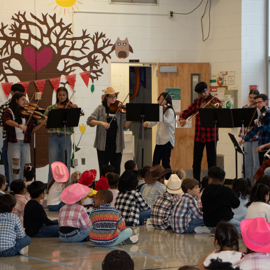 students playing instruments 