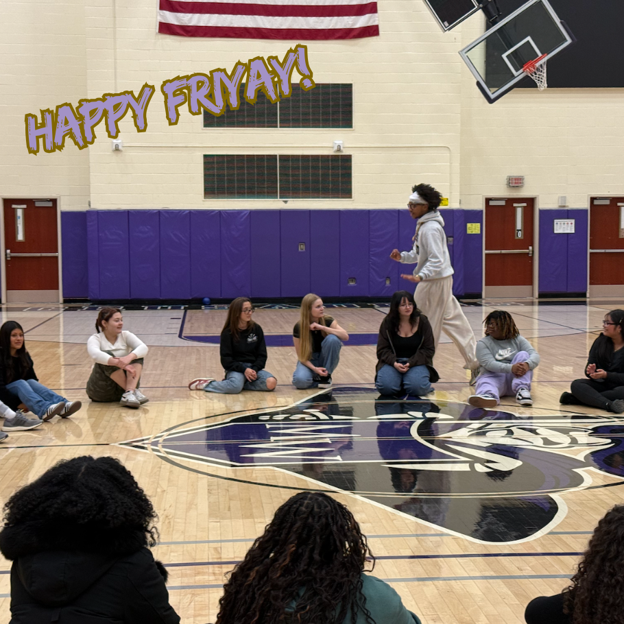 students running in gym 