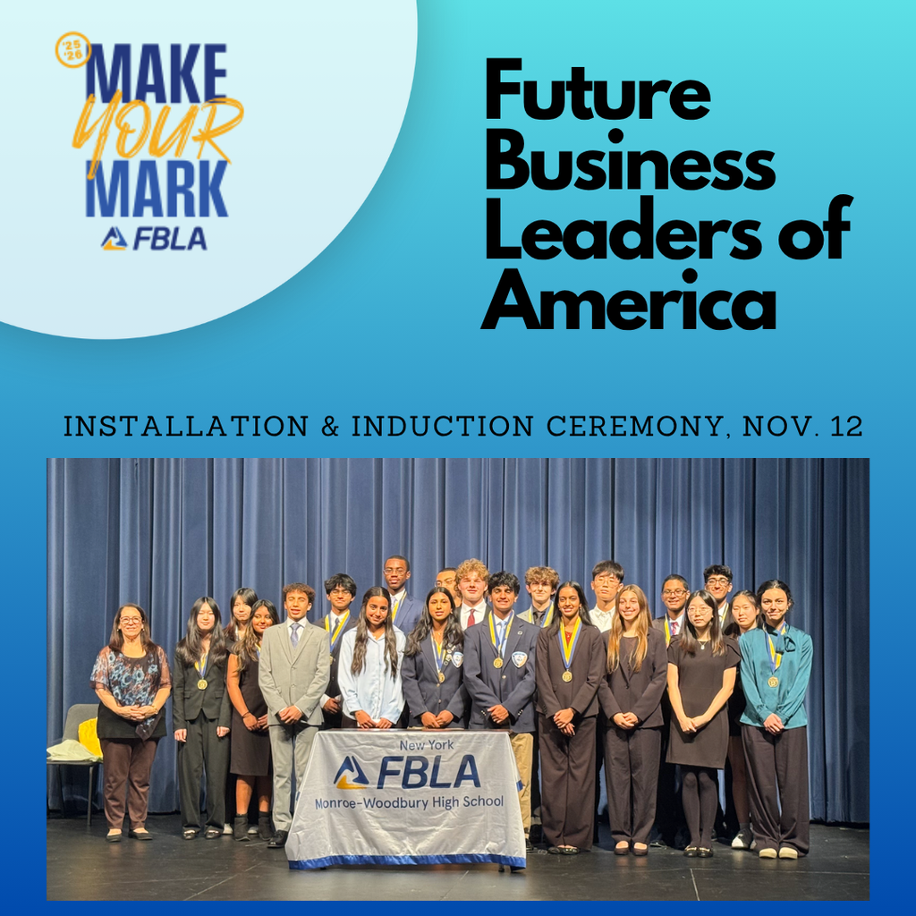 future business leaders of america with photo of students on stage