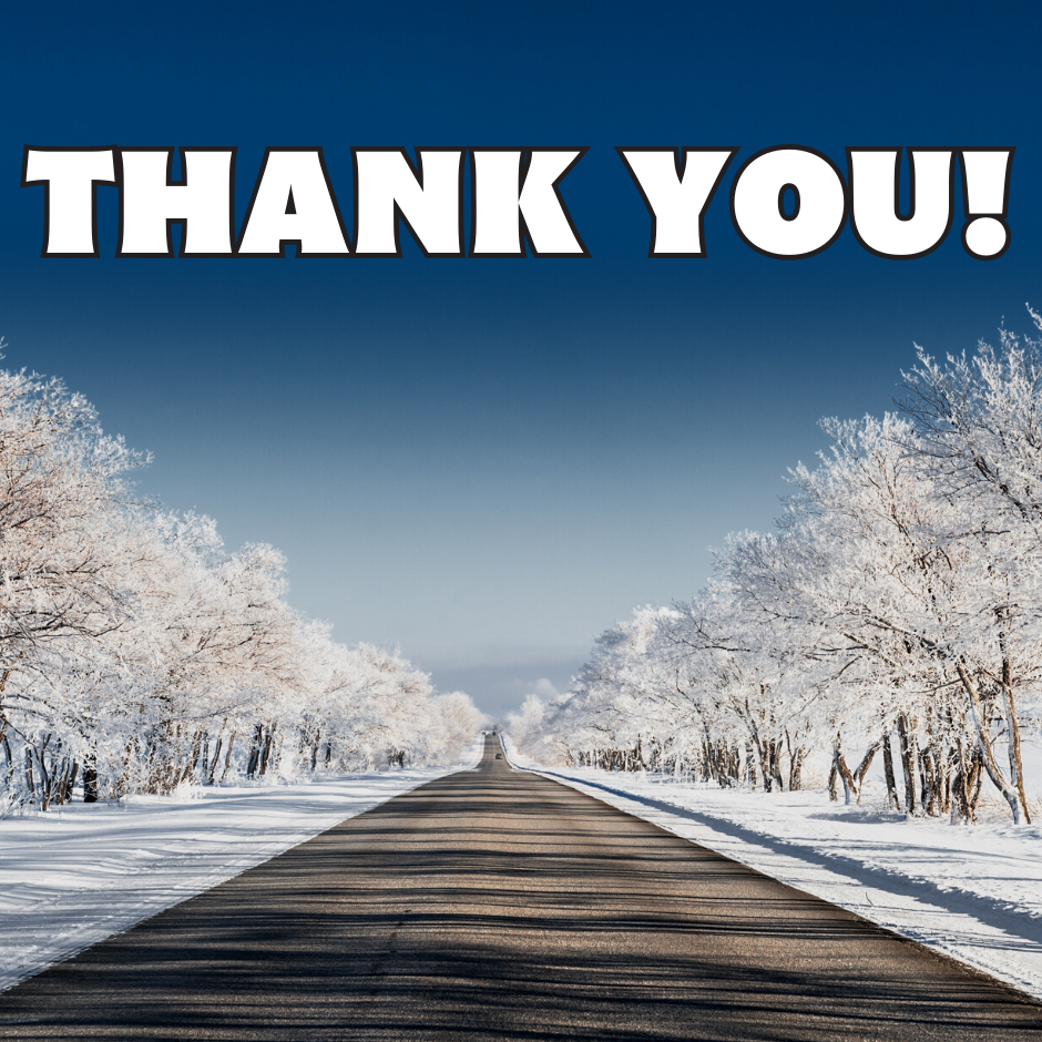 thank you to our road crews