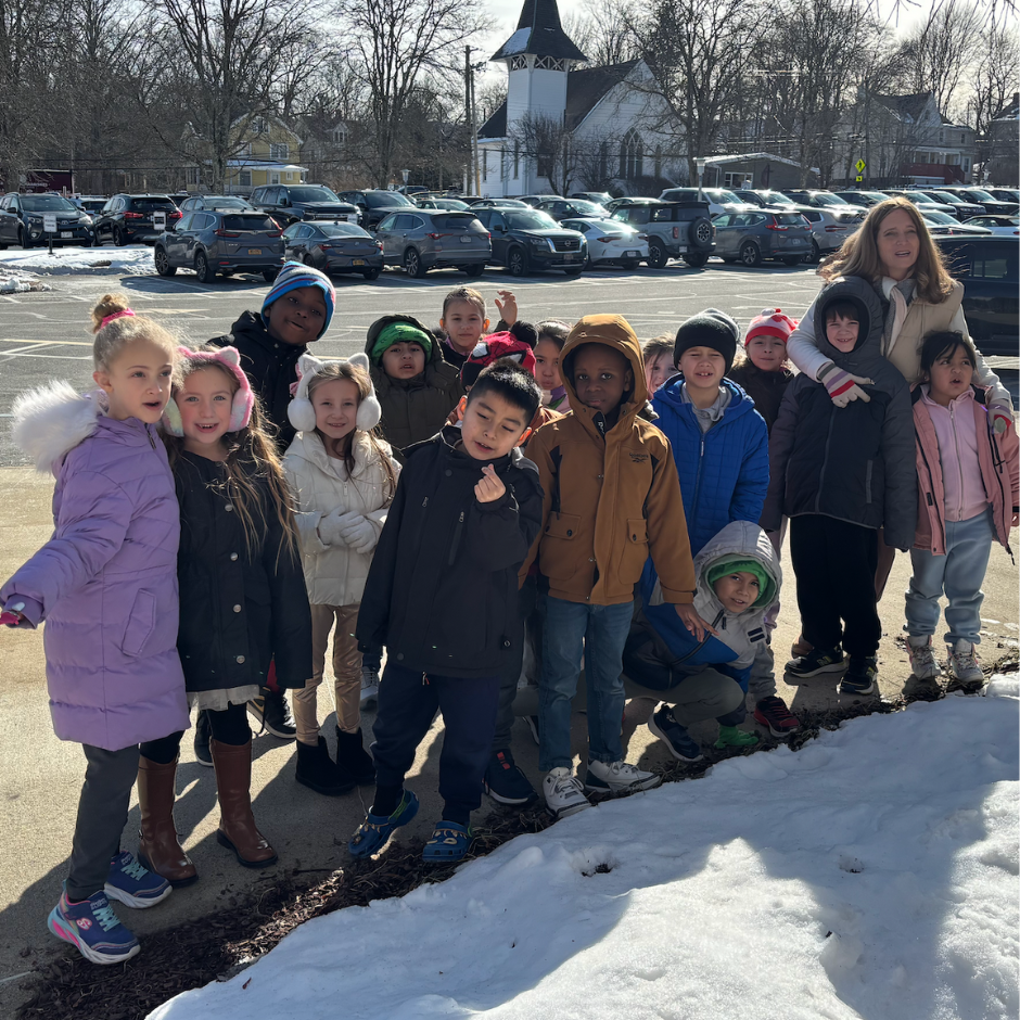 class picture in the snow