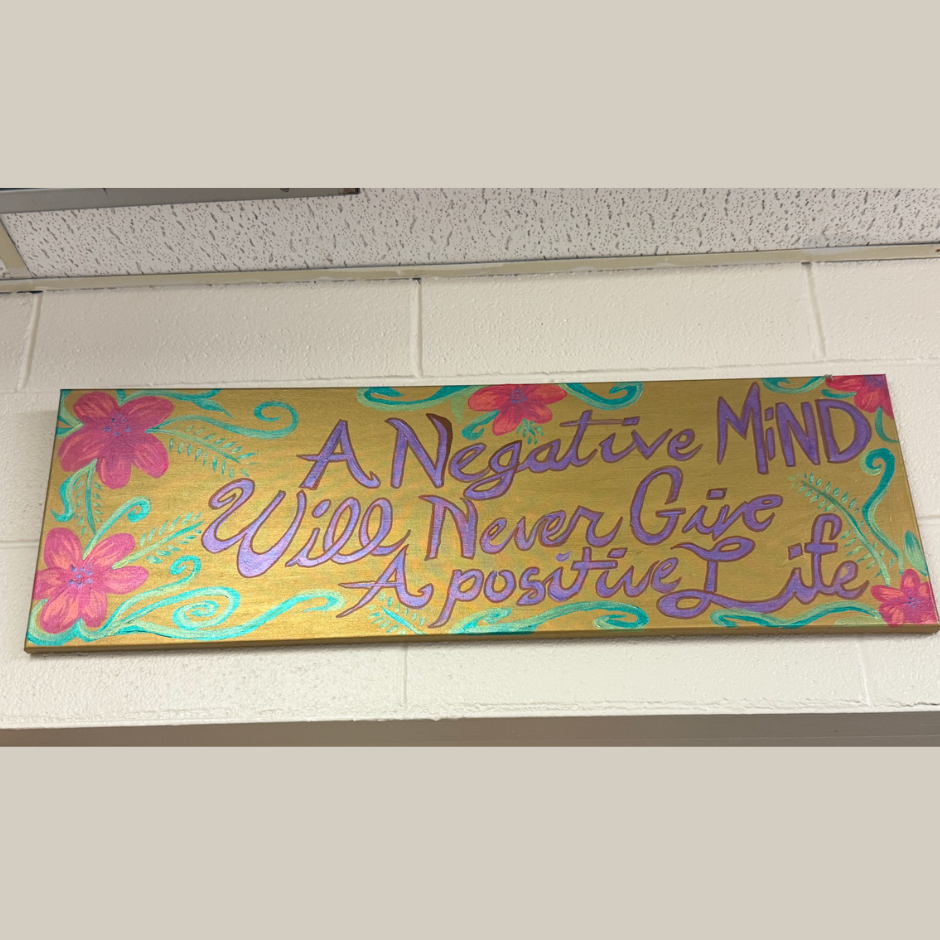 a negative mind will never give a positive life 