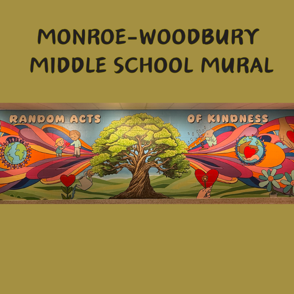 monroe woodbury middle school mural