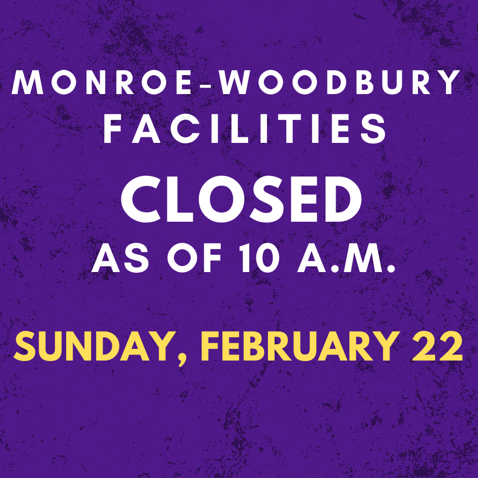 Facilities closed at 10 a.m. on Sunday, February 22