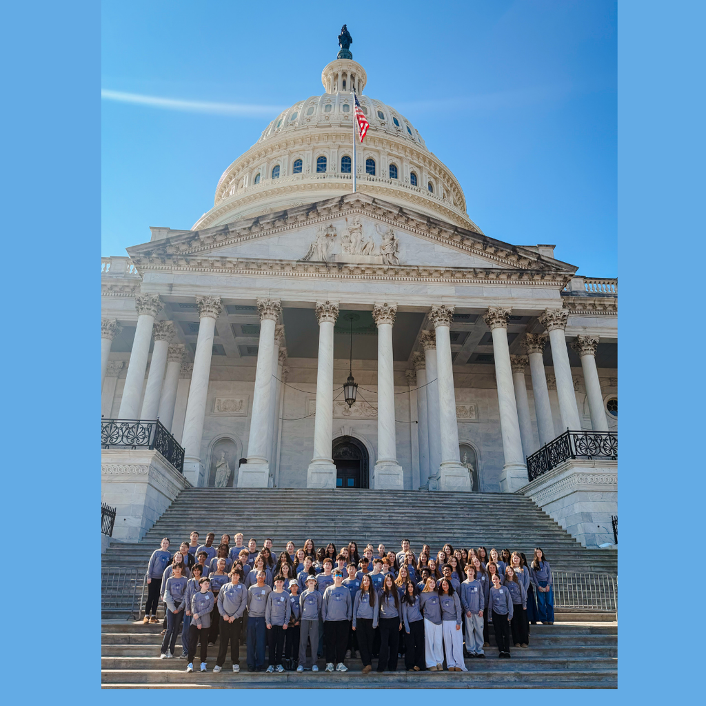 LEAD students in front of the Capitol in Washington DC