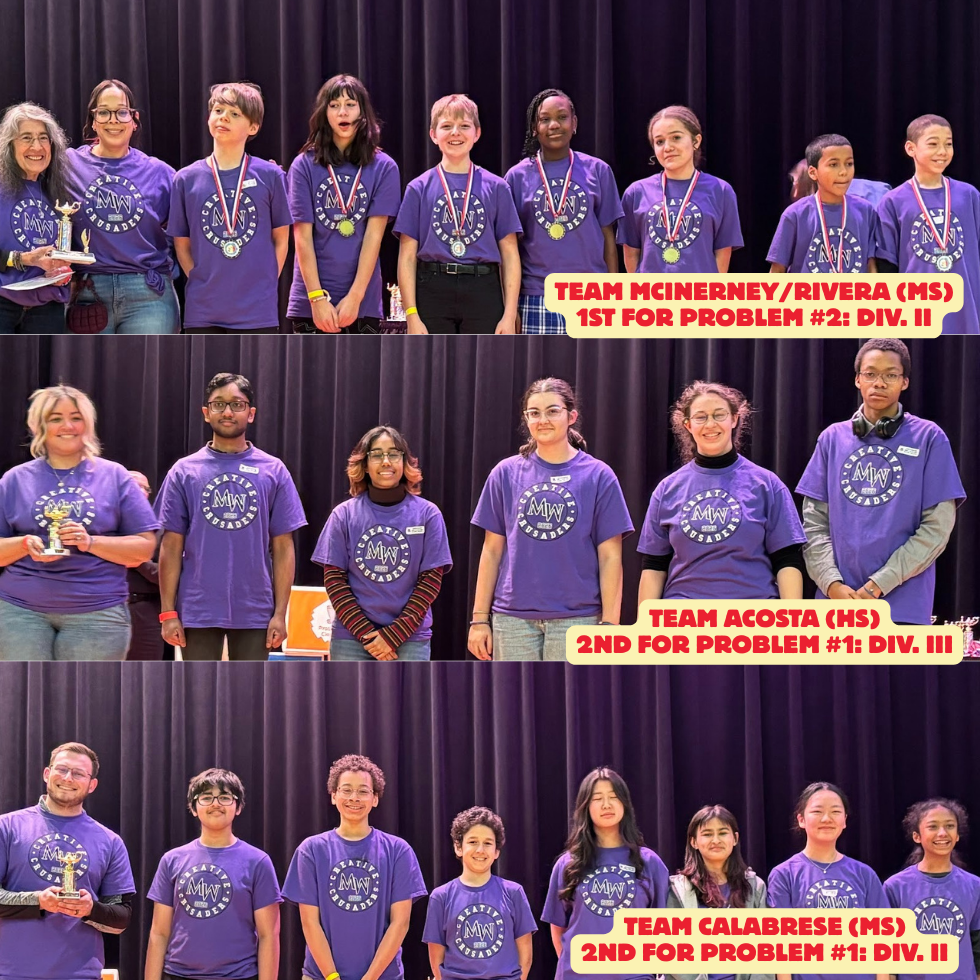 team Mcinerney, Rivera, team Acosta, team Calabrese