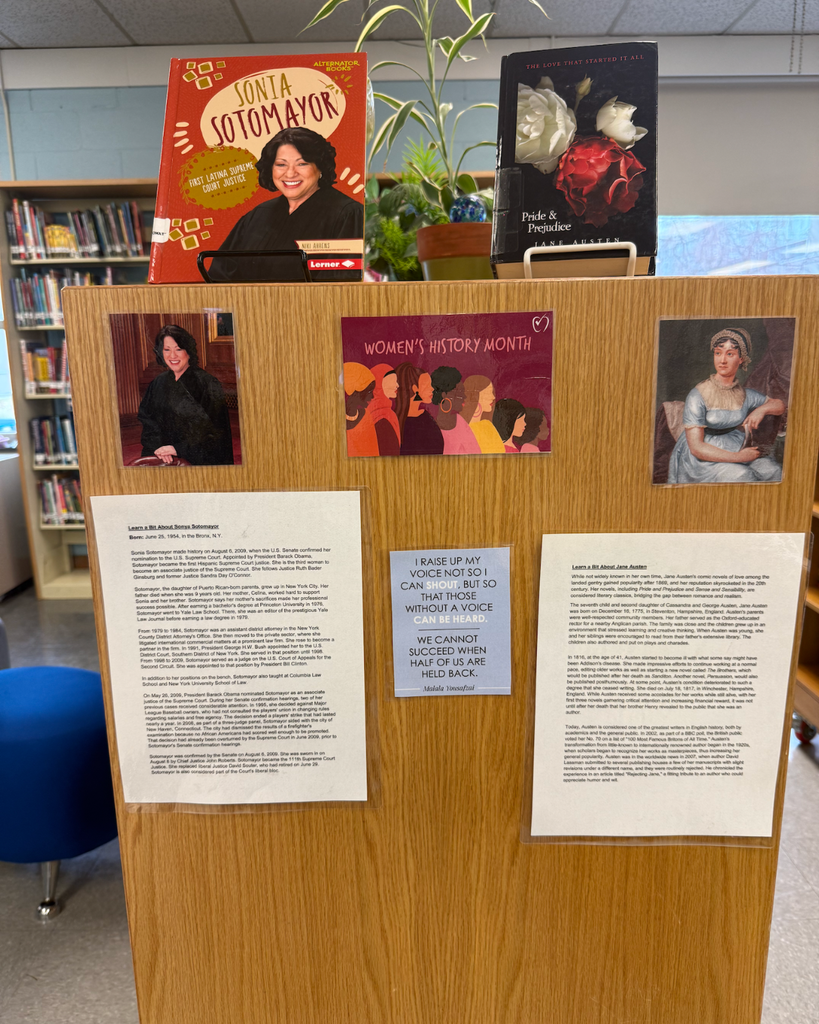 women's history month. Sonia Sotomayor