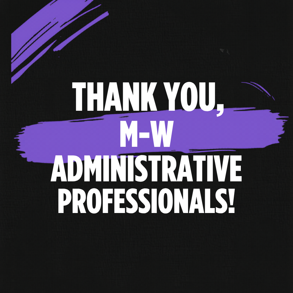 thank you message to all administrative professionals