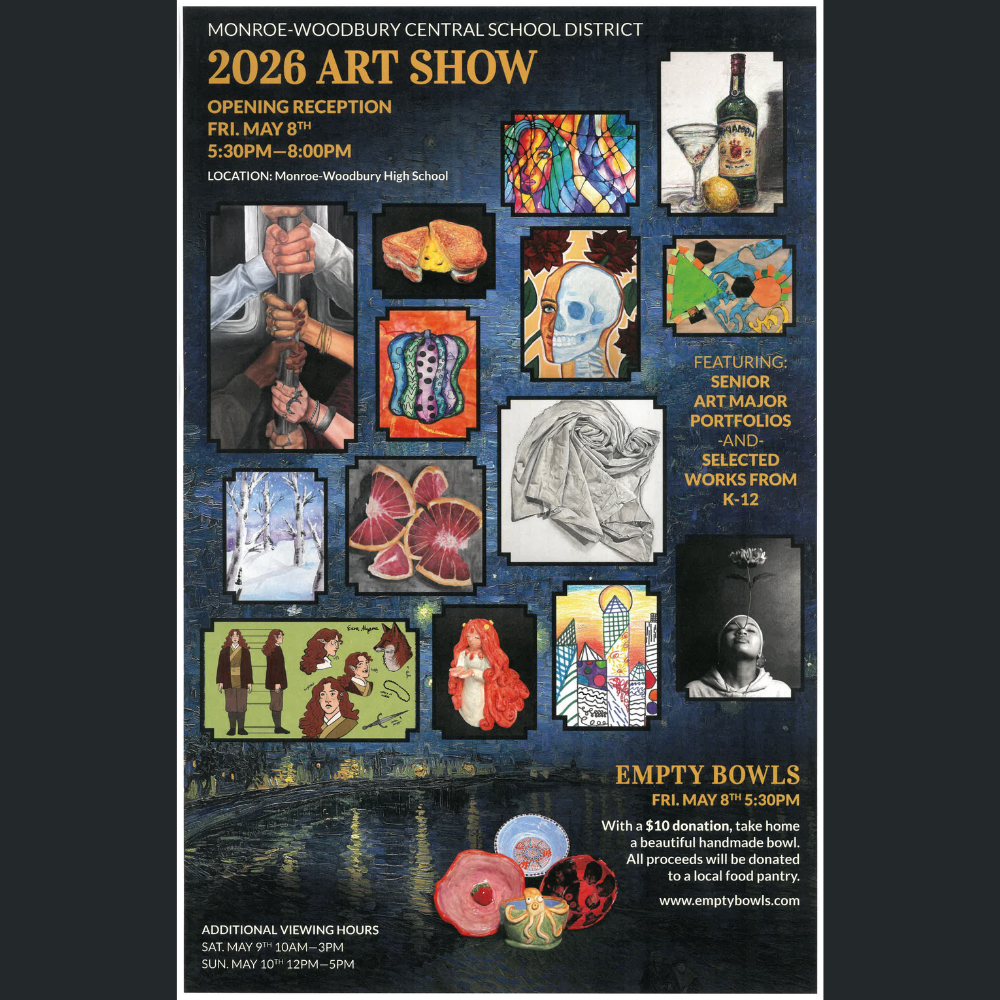 monroe-woodbury central school district 2026 art show