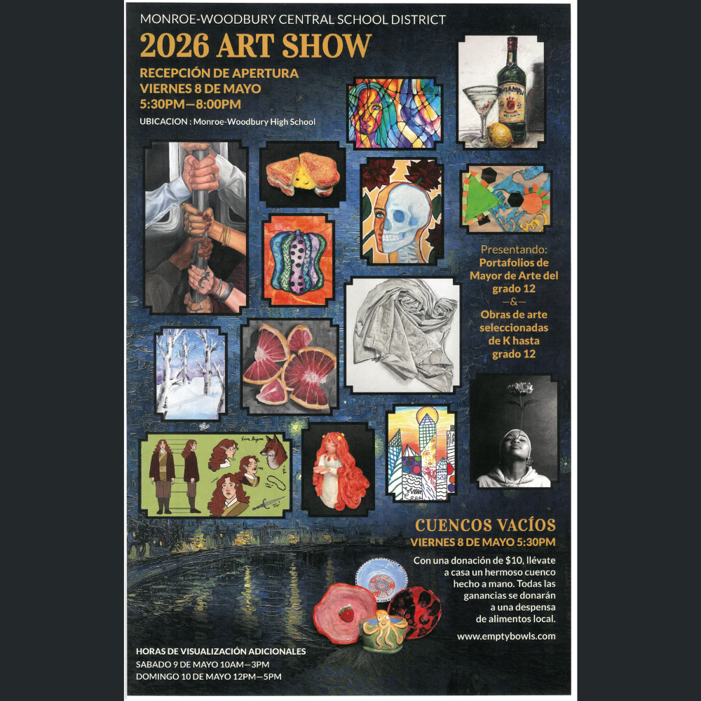 monroe-woodbury central school district 2026 district art show