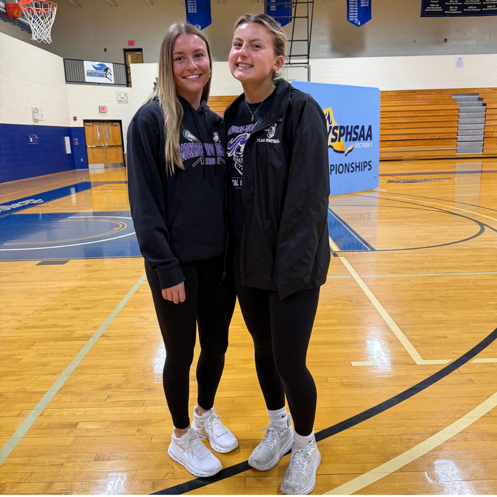 two students representing M-W at summit