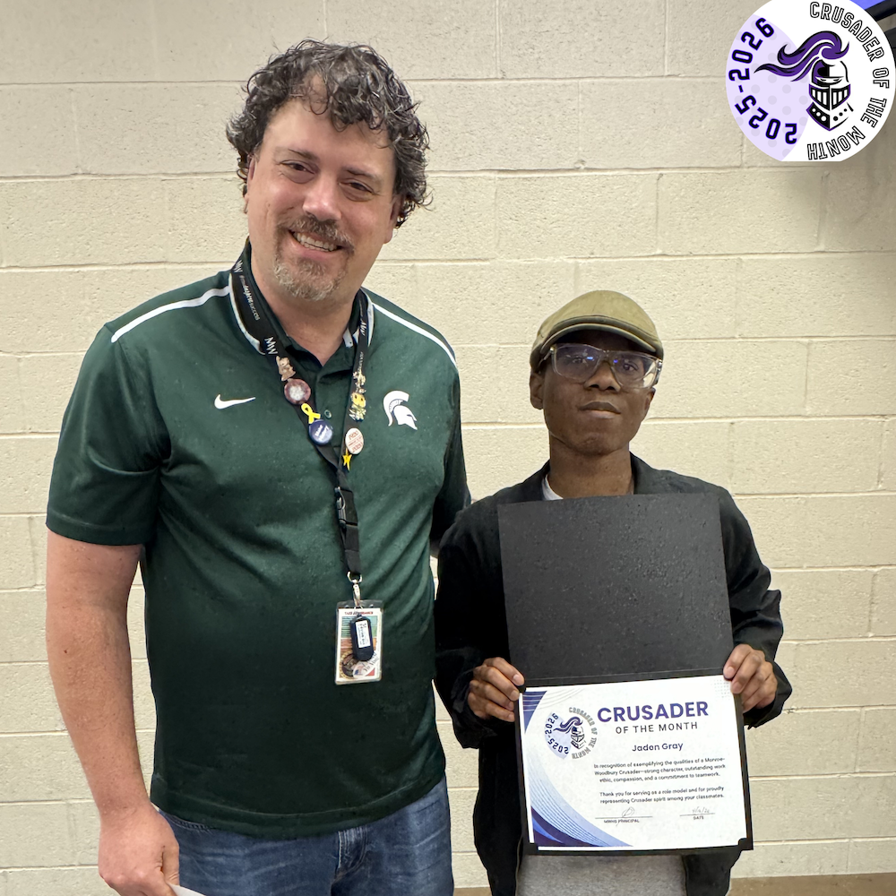 Mr. Gardner and Jaden Gray