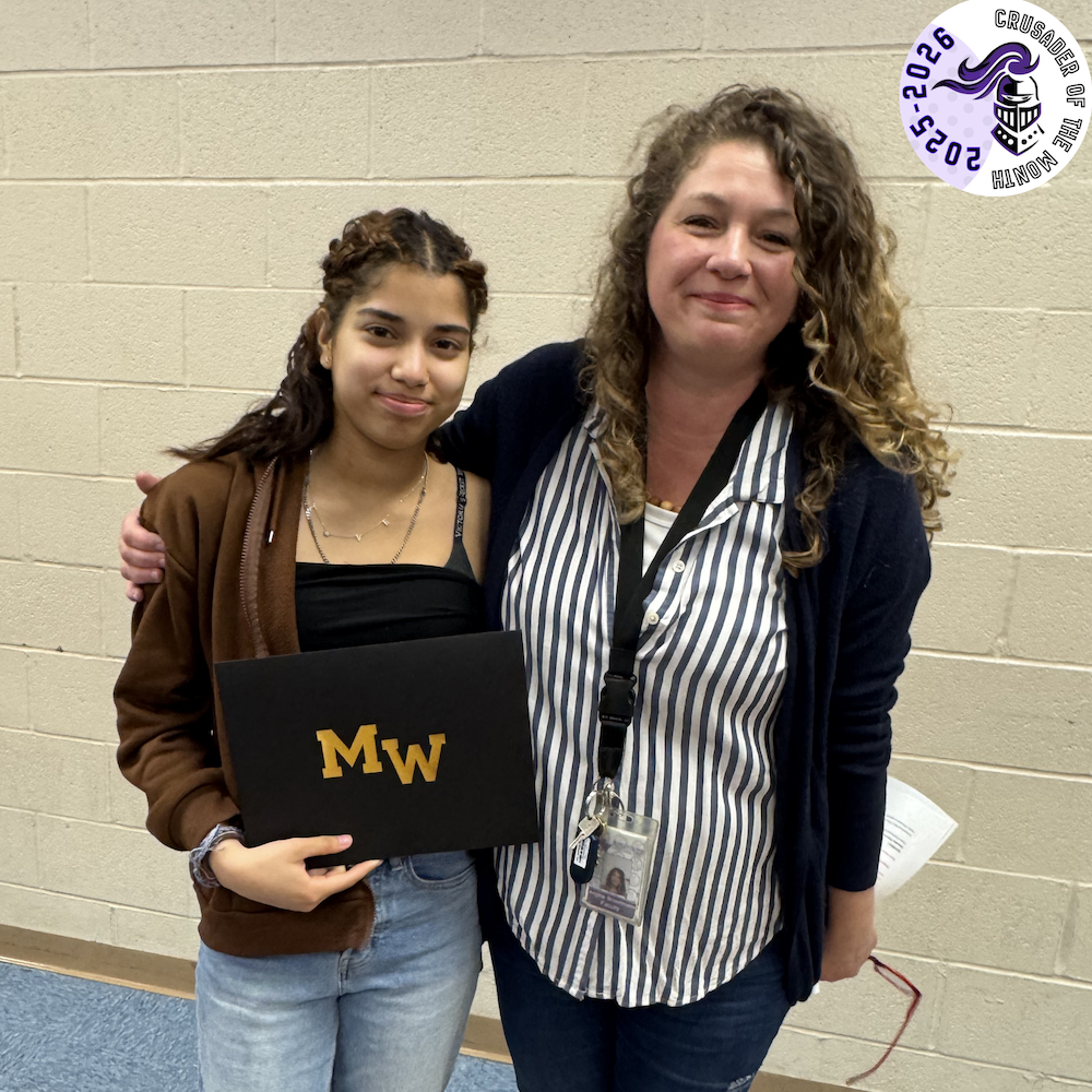 Mrs. Braselmann and Elizabeth Herrera