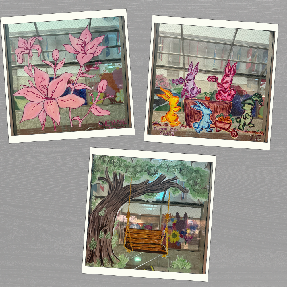 paintings of flowers and trees 