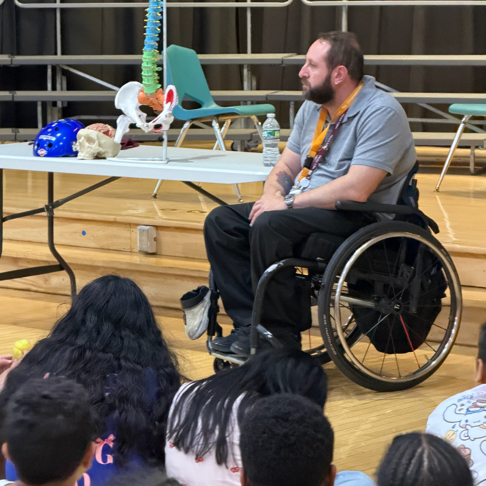 man in a wheelchair