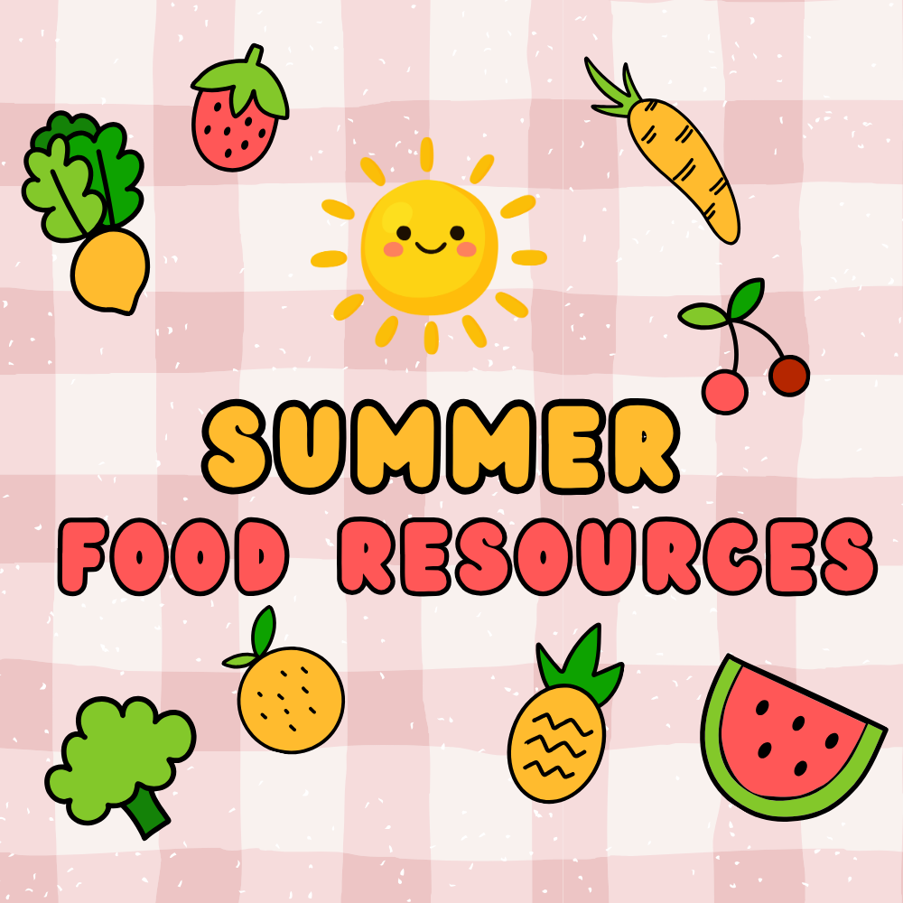 Summer Food Resources graphic