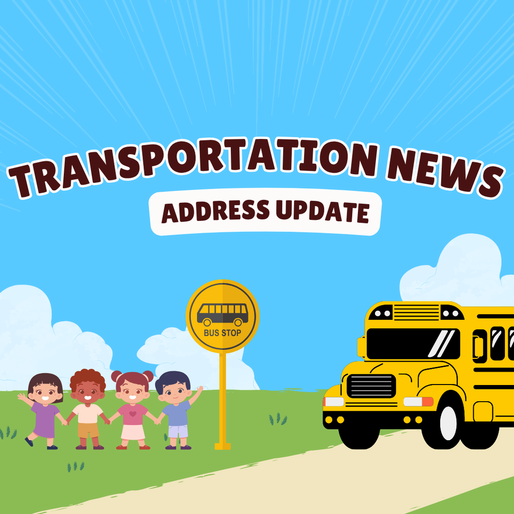 Image with text: Transportation News - Address Updates