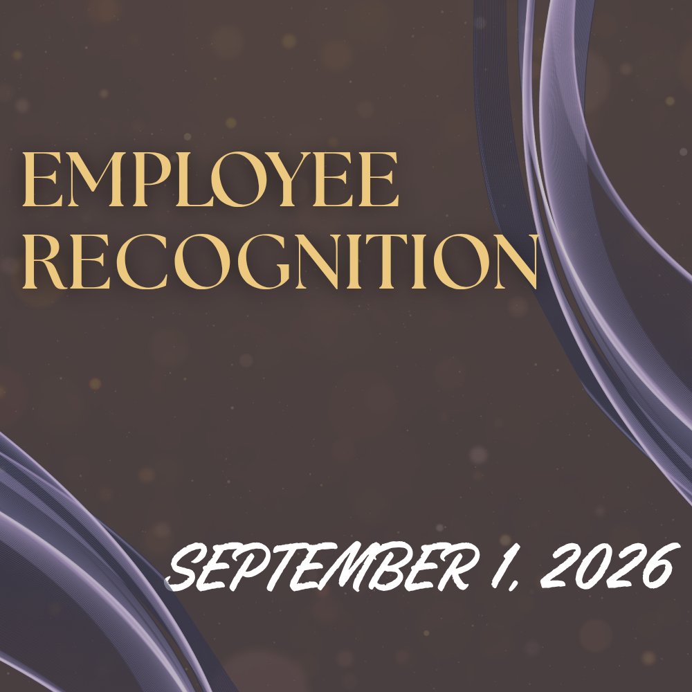 Employee Recognition September 1, 2026