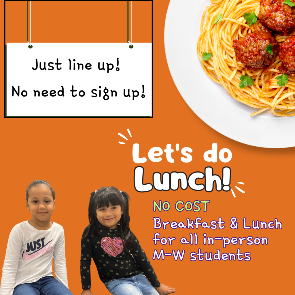 No cost lunch and breakfast