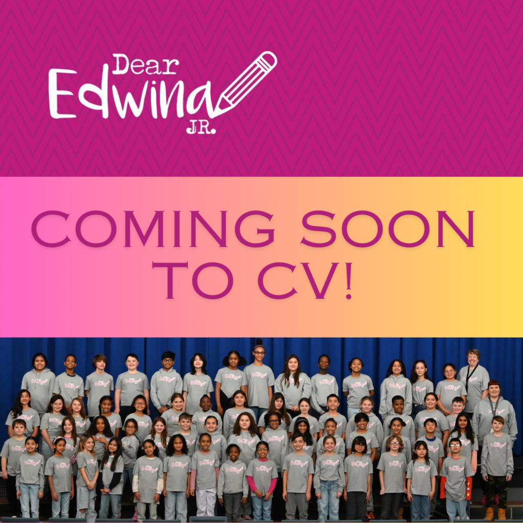 CV drama club production graphic