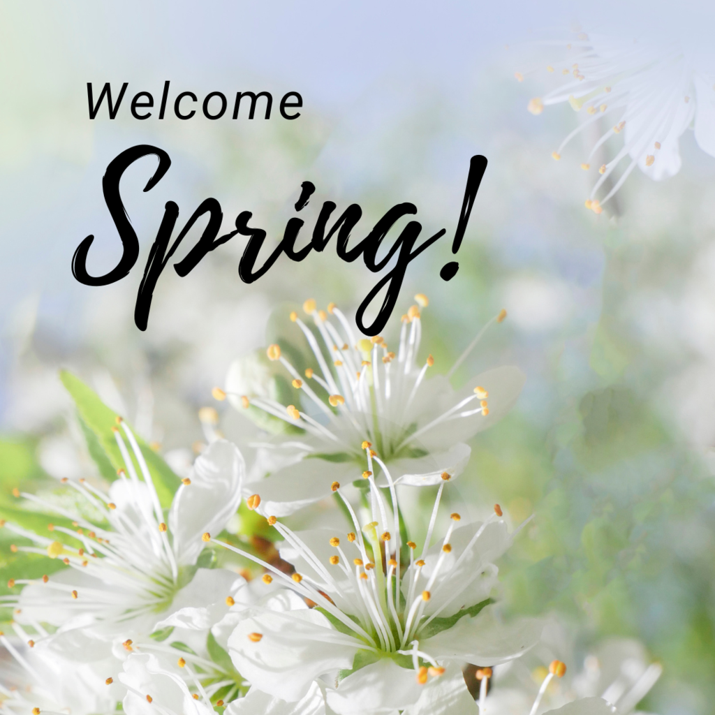 First day of spring graphic