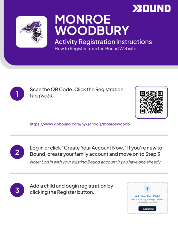 directions for registering for sports