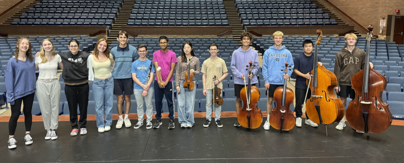 all state musicians on the stage
