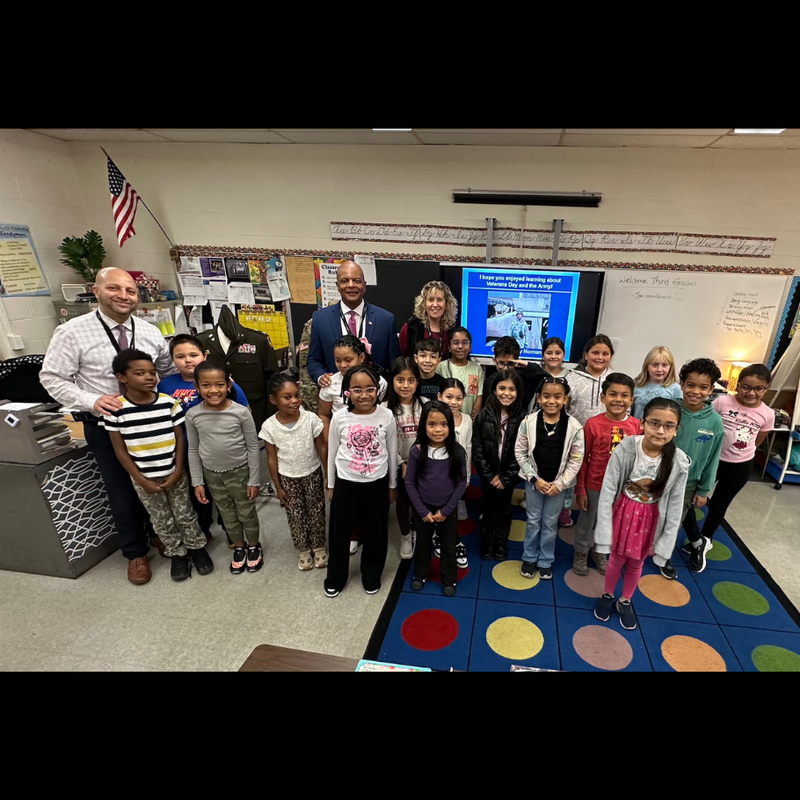 class standing and smiling