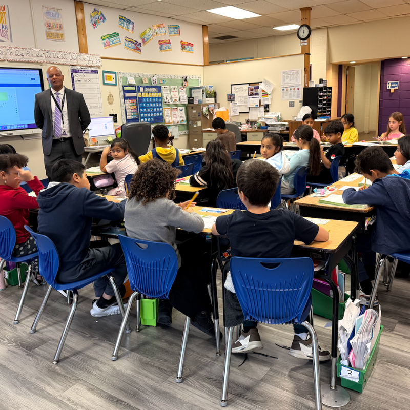 students sitting in a classroom