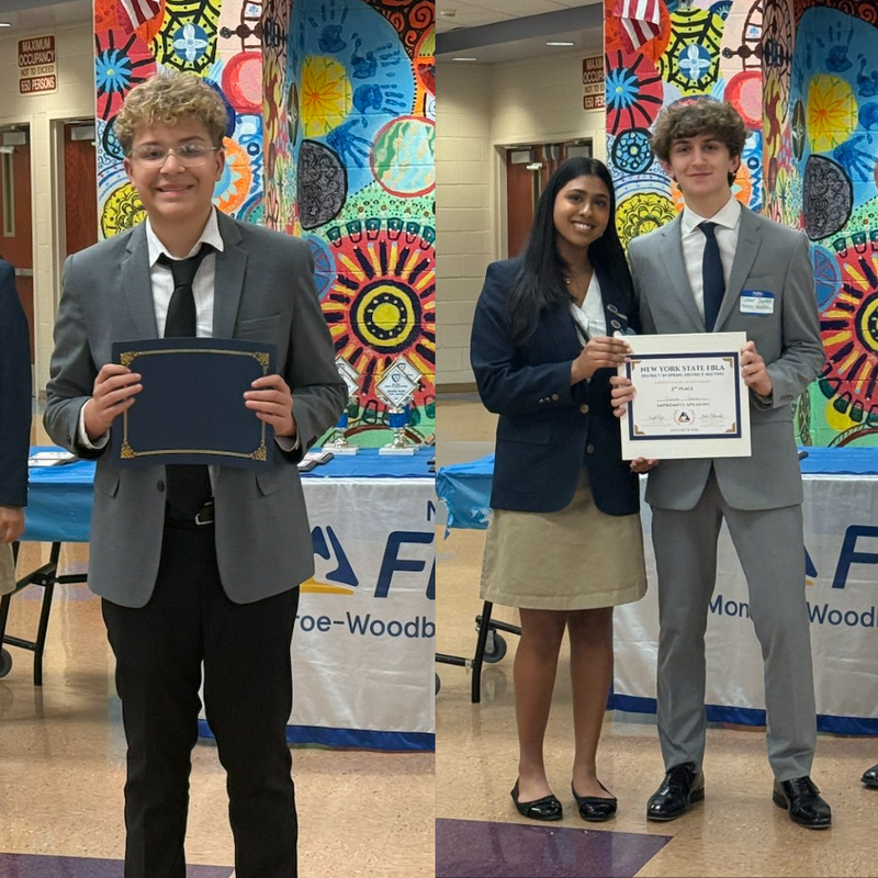 students holding certificates