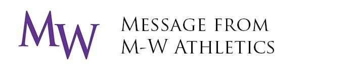 mw message from athletics