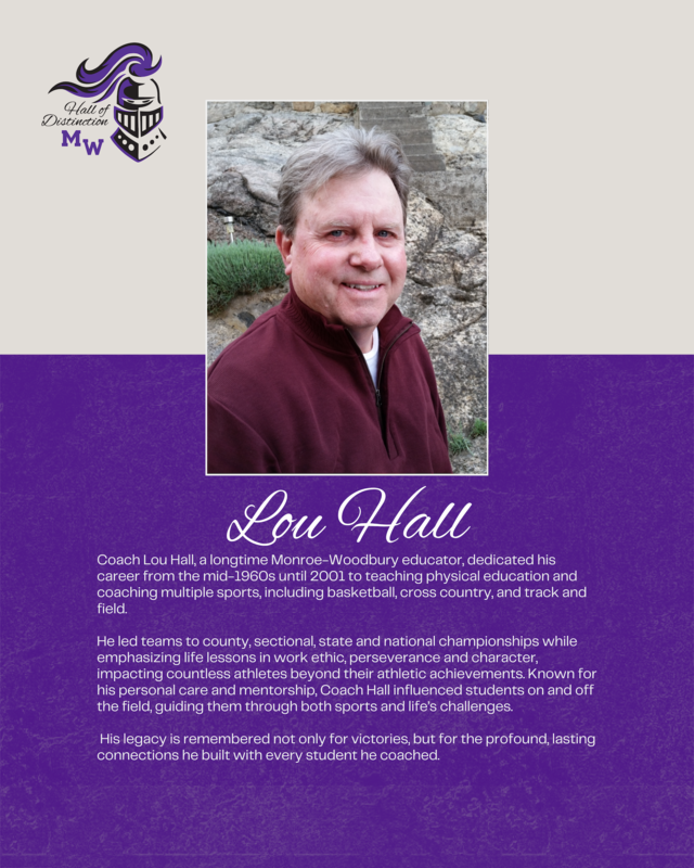 Lou Hall, Hall of Distinction Inductee
