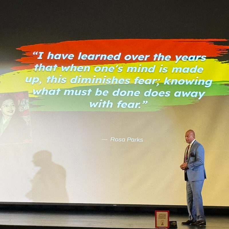 I have learned over the years that when one's mind is made up, this diminishes fear, knowing what must be done does away with fear. Rosa Parks