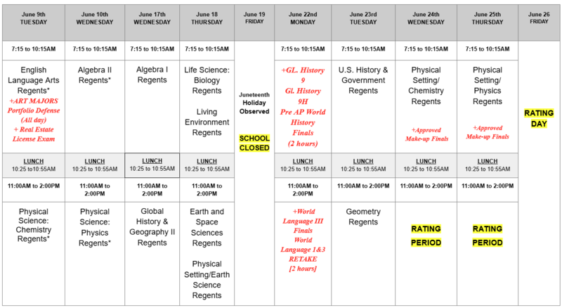 June Exam Schedule, please check the June Exam Information Page to view the schedule.
