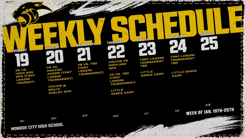 Weekly Activities 8959307