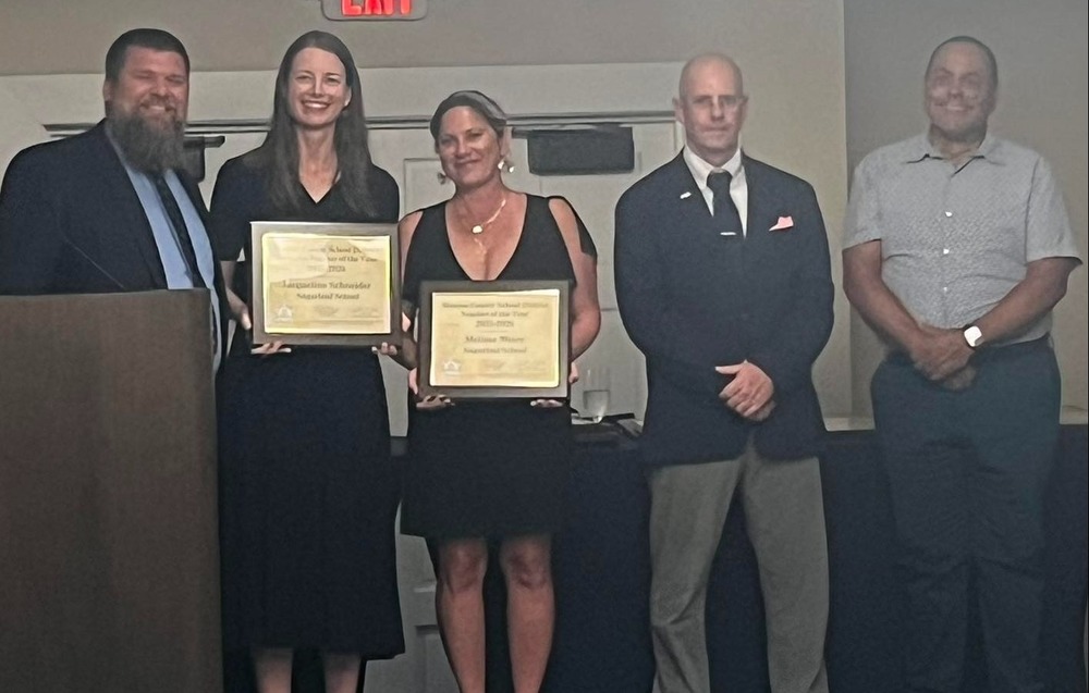 Award winners with admin
