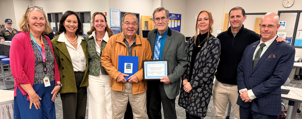 Mike Puto with School Board