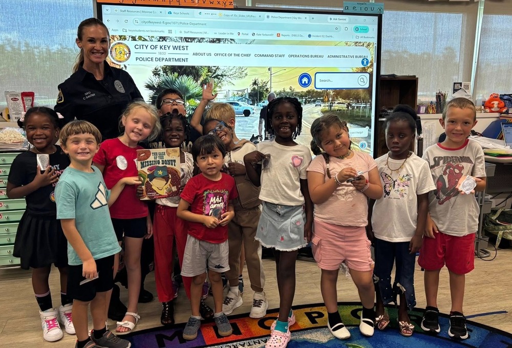 Officer Salter with GAE Kids