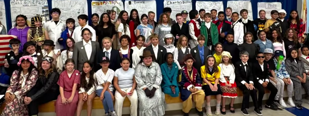 Students as Living Wax Museum