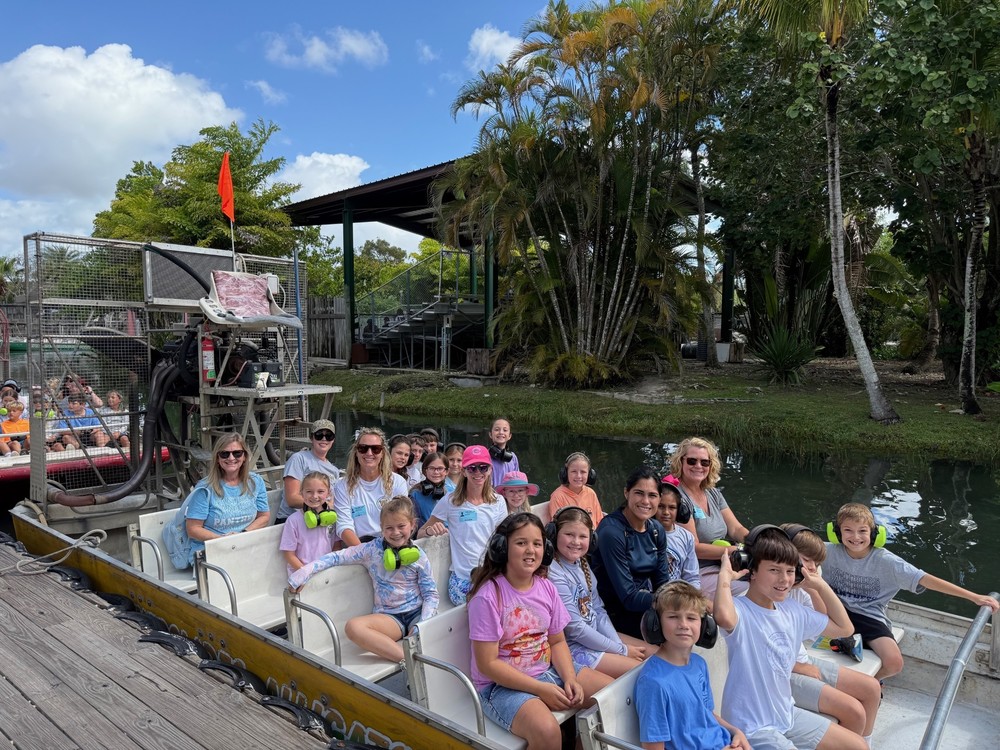 airboat ride Lowell's class