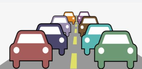 cars in traffic
