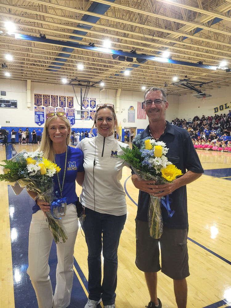 teacher of the year and inclsion teacher of the year with principal