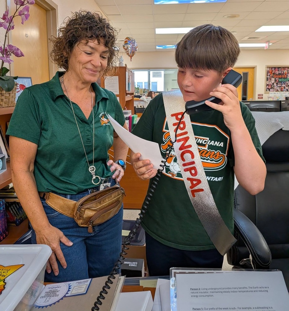 Principal for the day