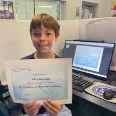 Eddie G with Cyber Security Essentials Certificate