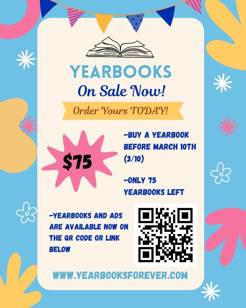 Yearbooks on sale now