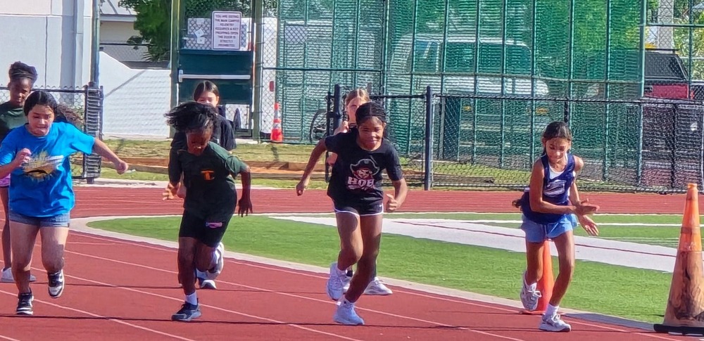 Girls' running track
