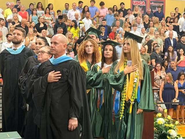 Superintendent at CSHS graduation
